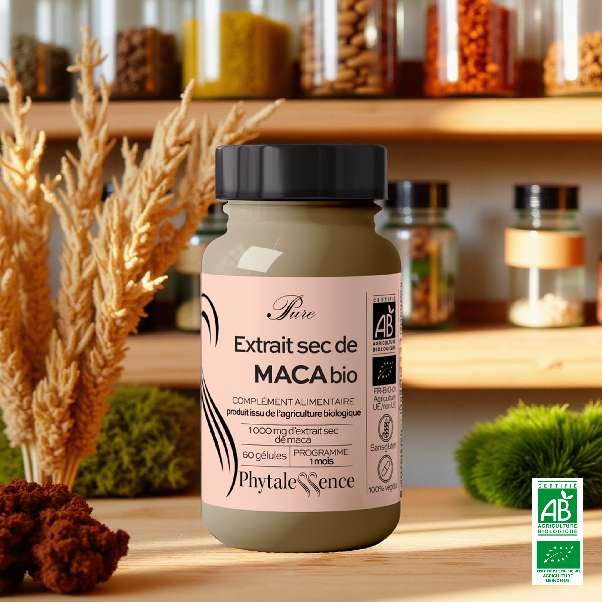 amina-pure-maca-bio-g-lules-nergie-et-vitalit image 1