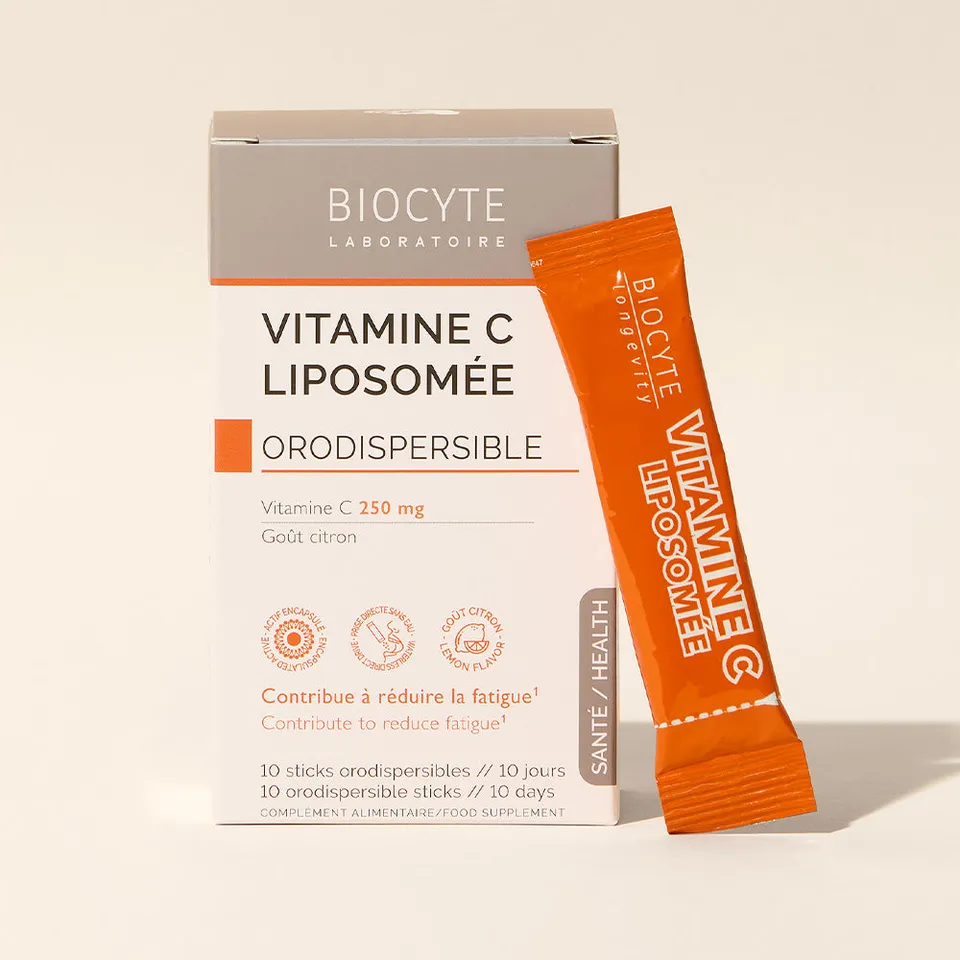 biocyte-vitamine-c-liposom-e-compl-ment-alimentaire-sticks-citron-250-mg image 1