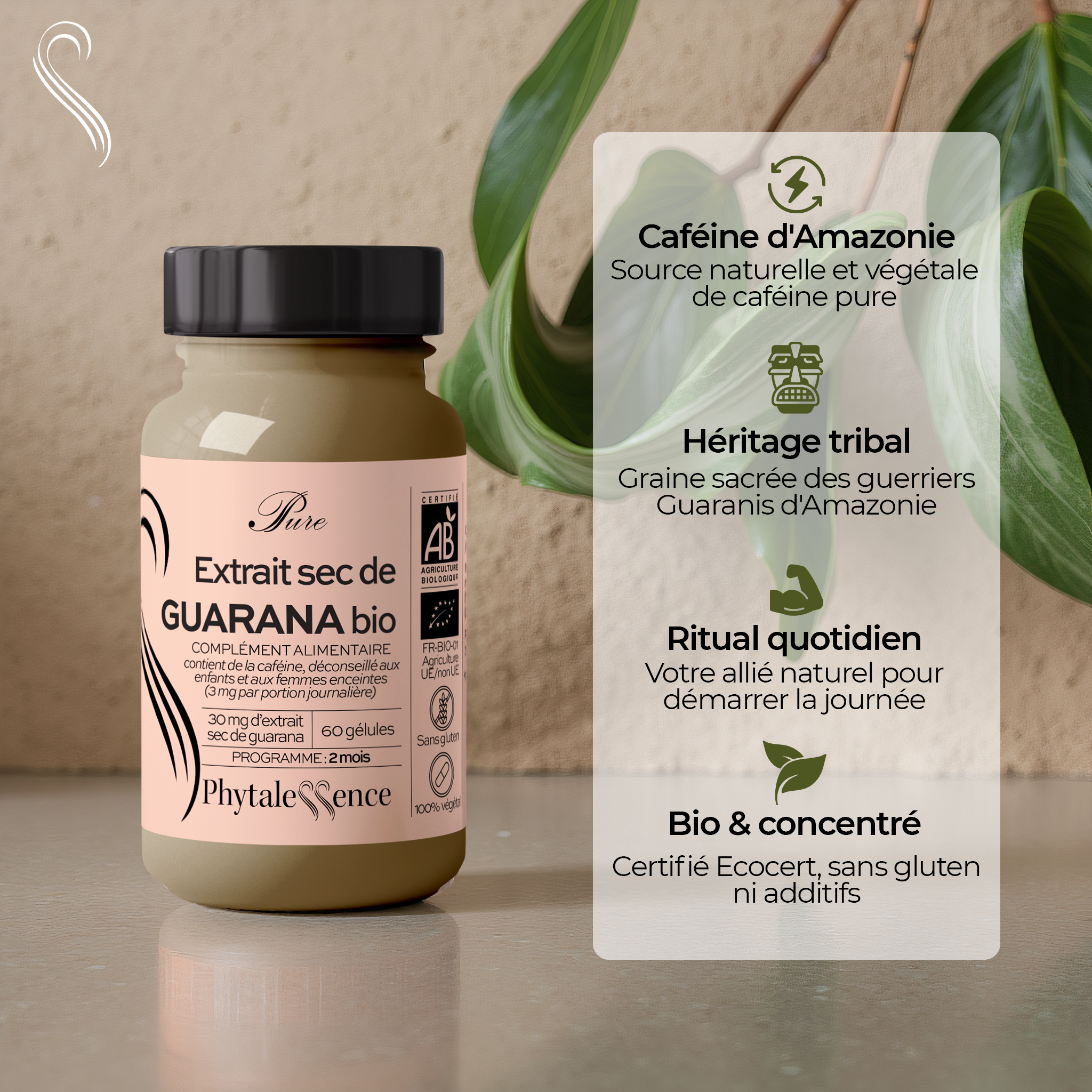 amina-pure-guarana-bio-g-lules-nergie-caf-ine-naturelle image 2