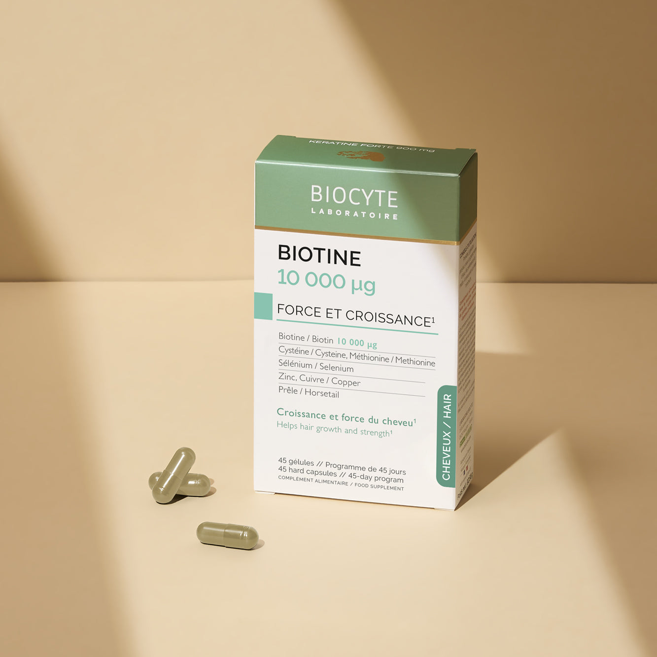 biocyte-cheveux-ongles-biotine-10-000-g-cheveux-zinc image 2