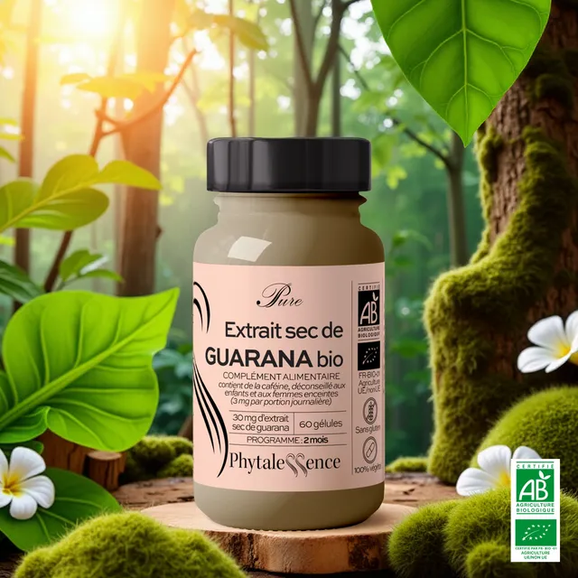 amina-pure-guarana-bio-g-lules-nergie-caf-ine-naturelle image 1