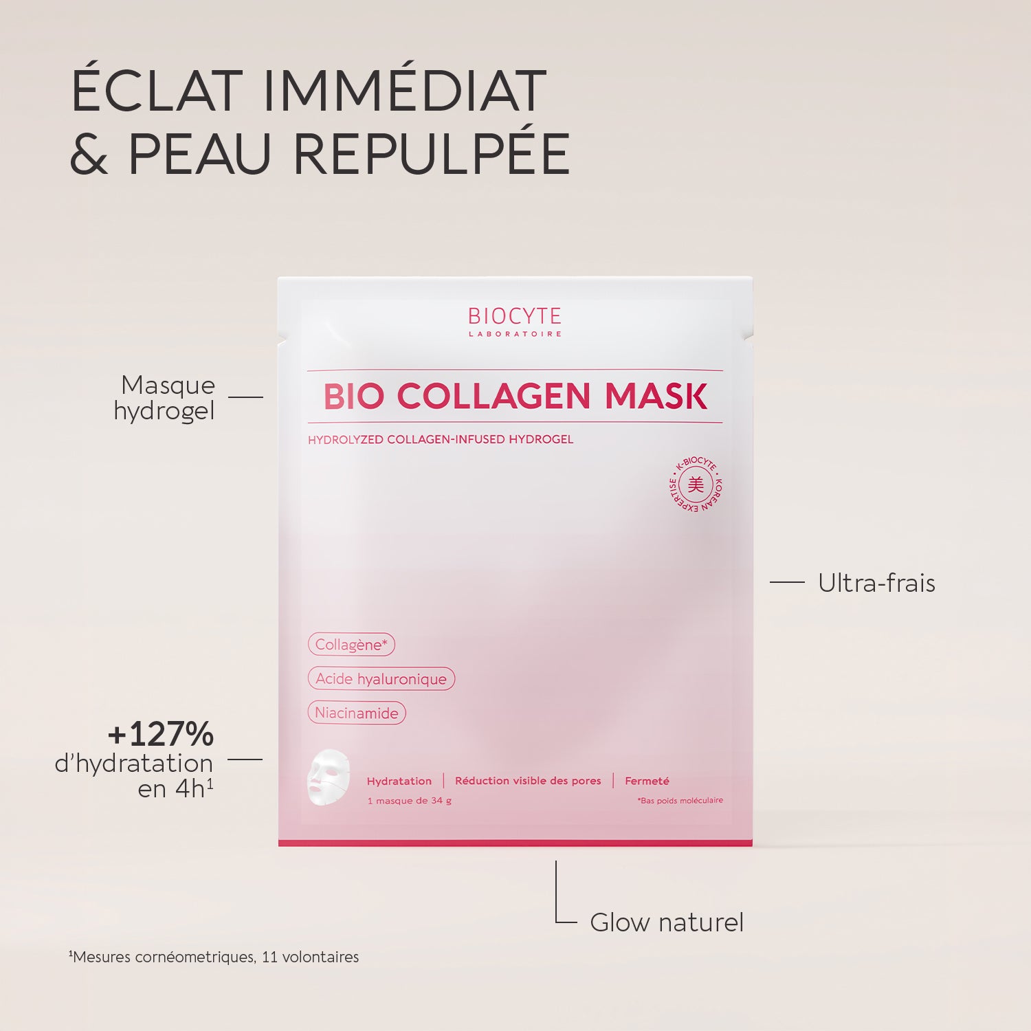 biocyte-k-biocyte-bio-collagen-mask-hydrogel-lot-de-3 image 2