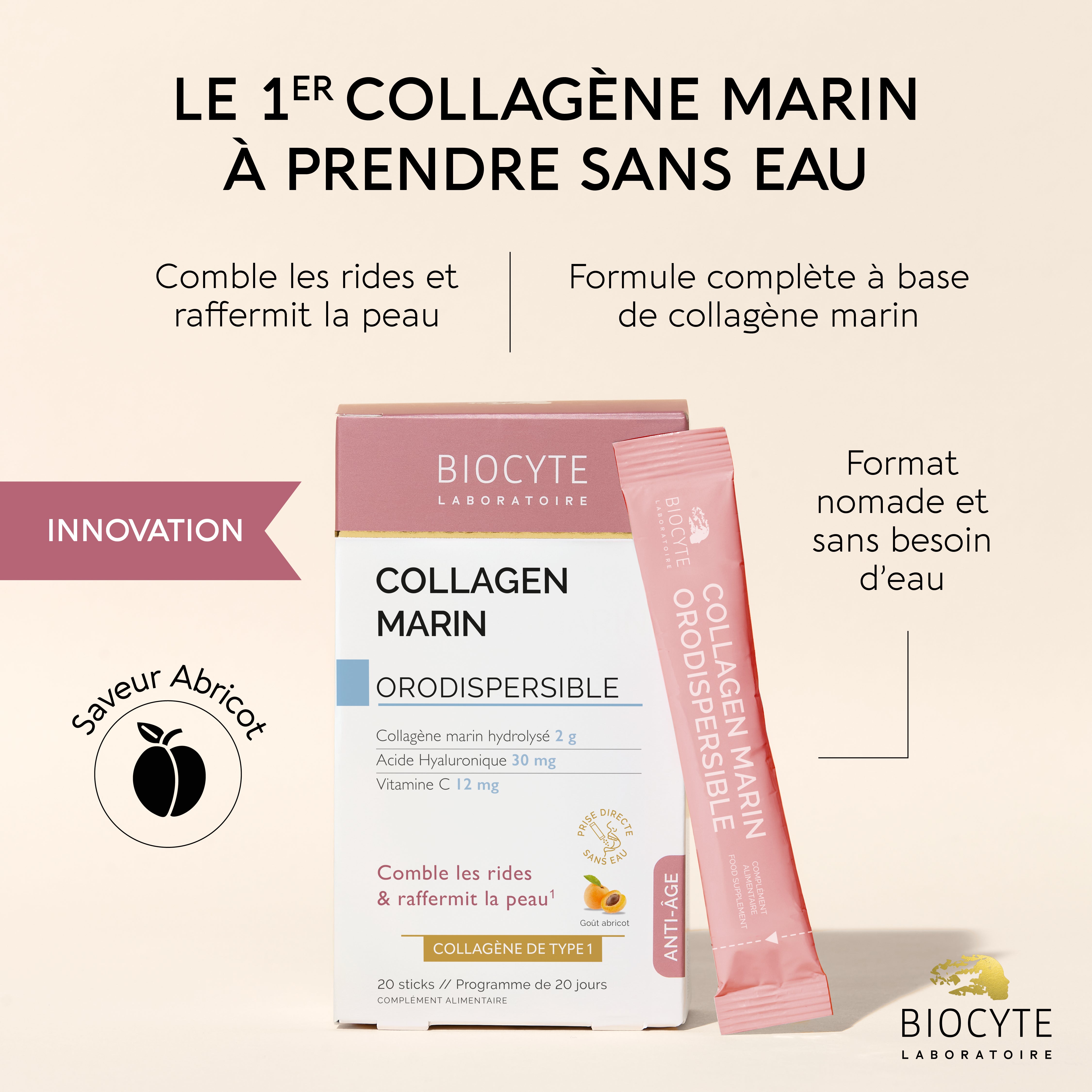 biocyte-peau-collagen-marin-orodispersible-abricot-rides image 2